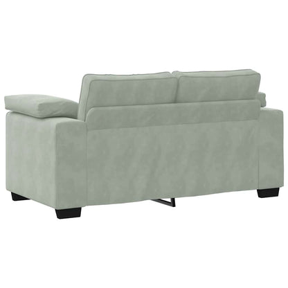 Sofá-luvas 120 cm veludo cinzento-claro