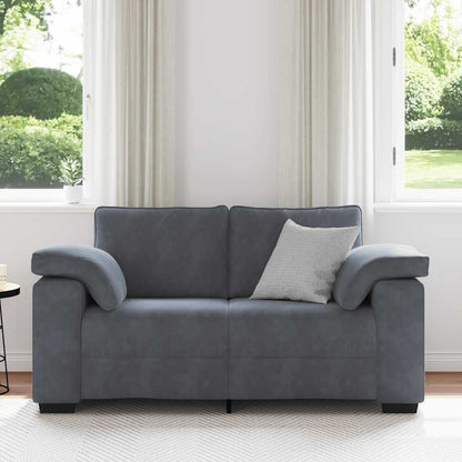 Sofá-luvas 120 cm veludo cinzento-escuro