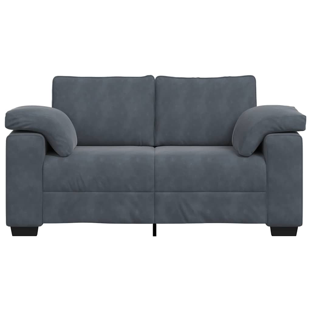 Sofá-luvas 120 cm veludo cinzento-escuro