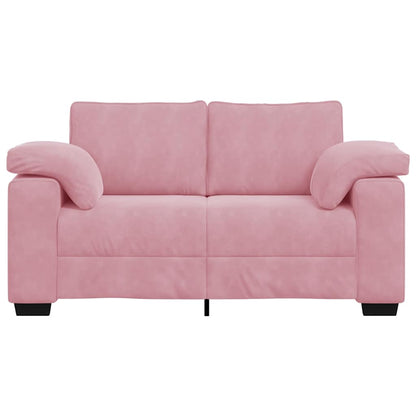 Sofá-luvas 120 cm veludo rosa
