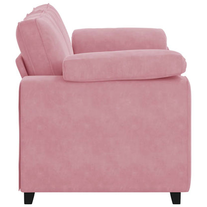 Sofá-luvas 120 cm veludo rosa