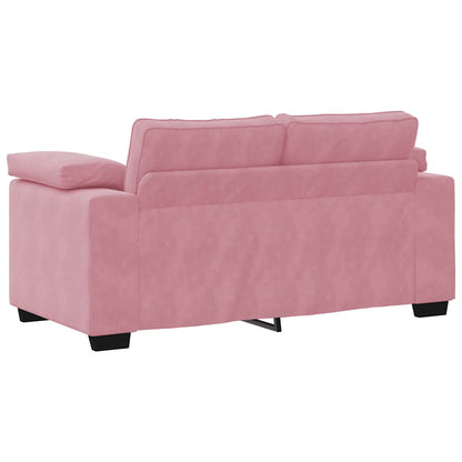 Sofá-luvas 120 cm veludo rosa