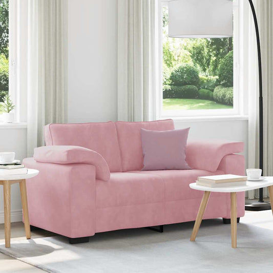 Sofá-luvas 120 cm veludo rosa