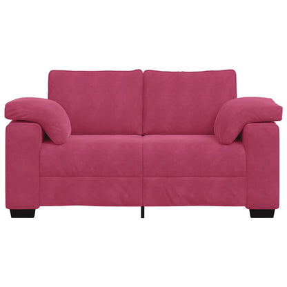 Sofá-luvas 120 cm veludo vermelho tinto