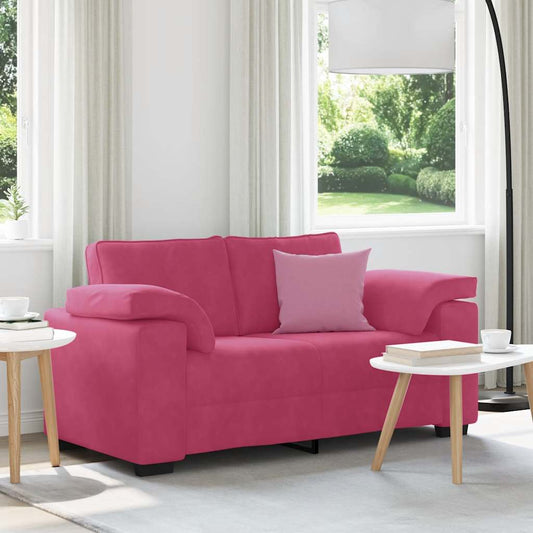 Sofá-luvas 120 cm veludo vermelho tinto