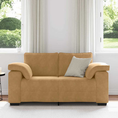 Sofá-luvas 120 cm veludo castanho
