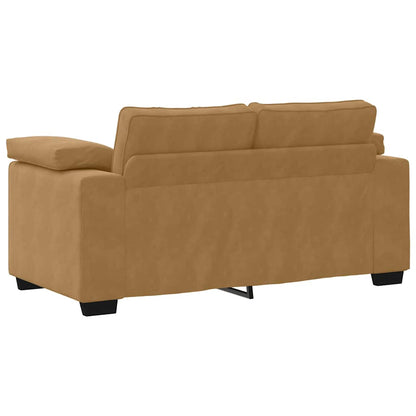 Sofá-luvas 120 cm veludo castanho