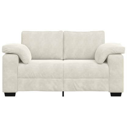Sofá-luvas 120 cm veludo creme