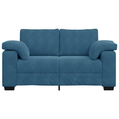 Sofá-luvas 120 cm veludo azul