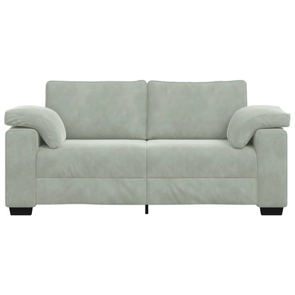 Sofá-luvas 140 cm veludo cinzento-claro