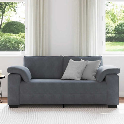 Sofá-luvas 140 cm veludo cinzento-escuro