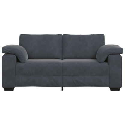 Sofá-luvas 140 cm veludo cinzento-escuro