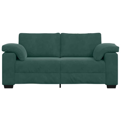 Sofá-luvas 140 cm veludo verde-escuro