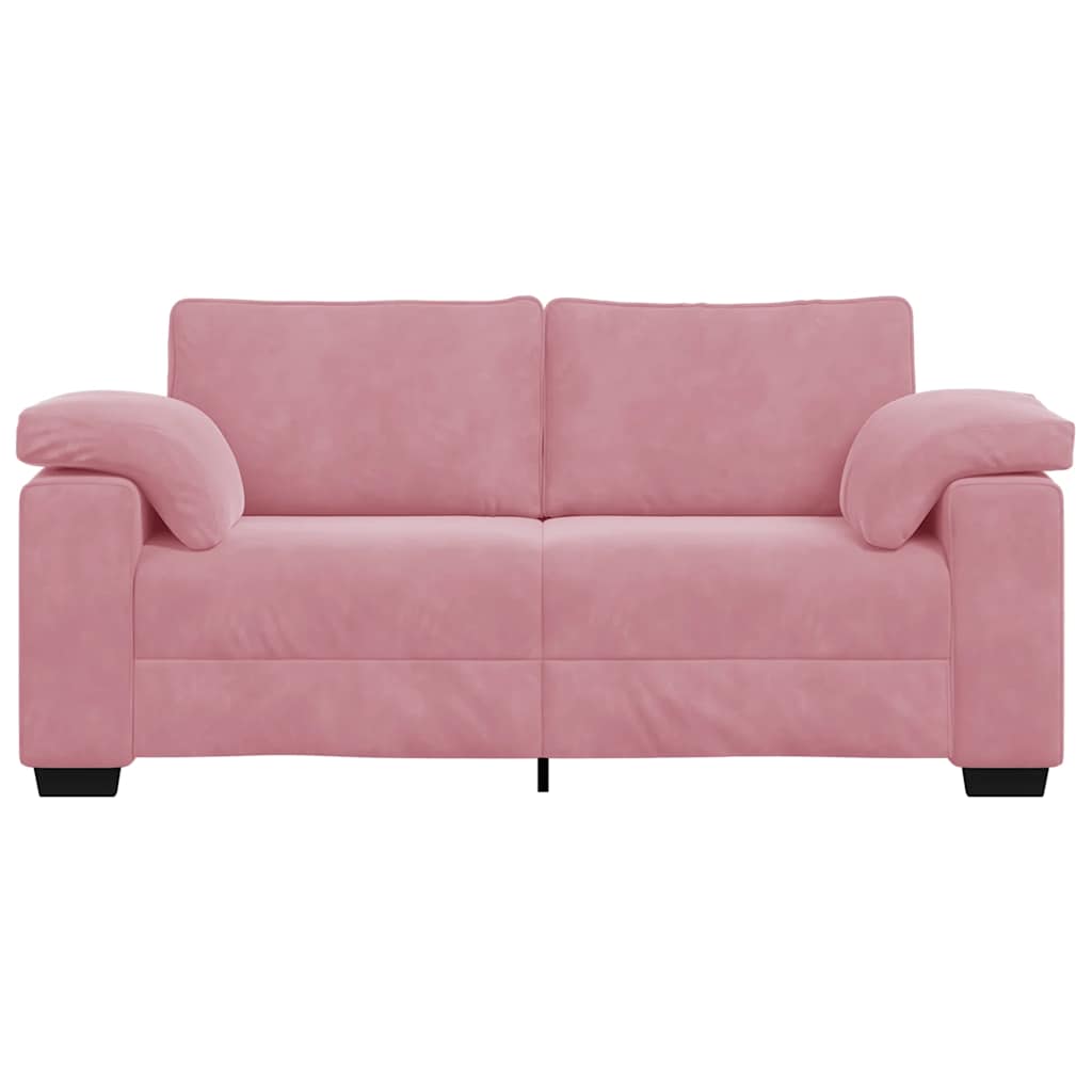 Sofá-luvas 140 cm veludo rosa