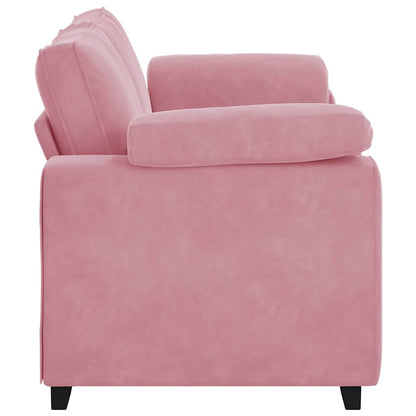 Sofá-luvas 140 cm veludo rosa