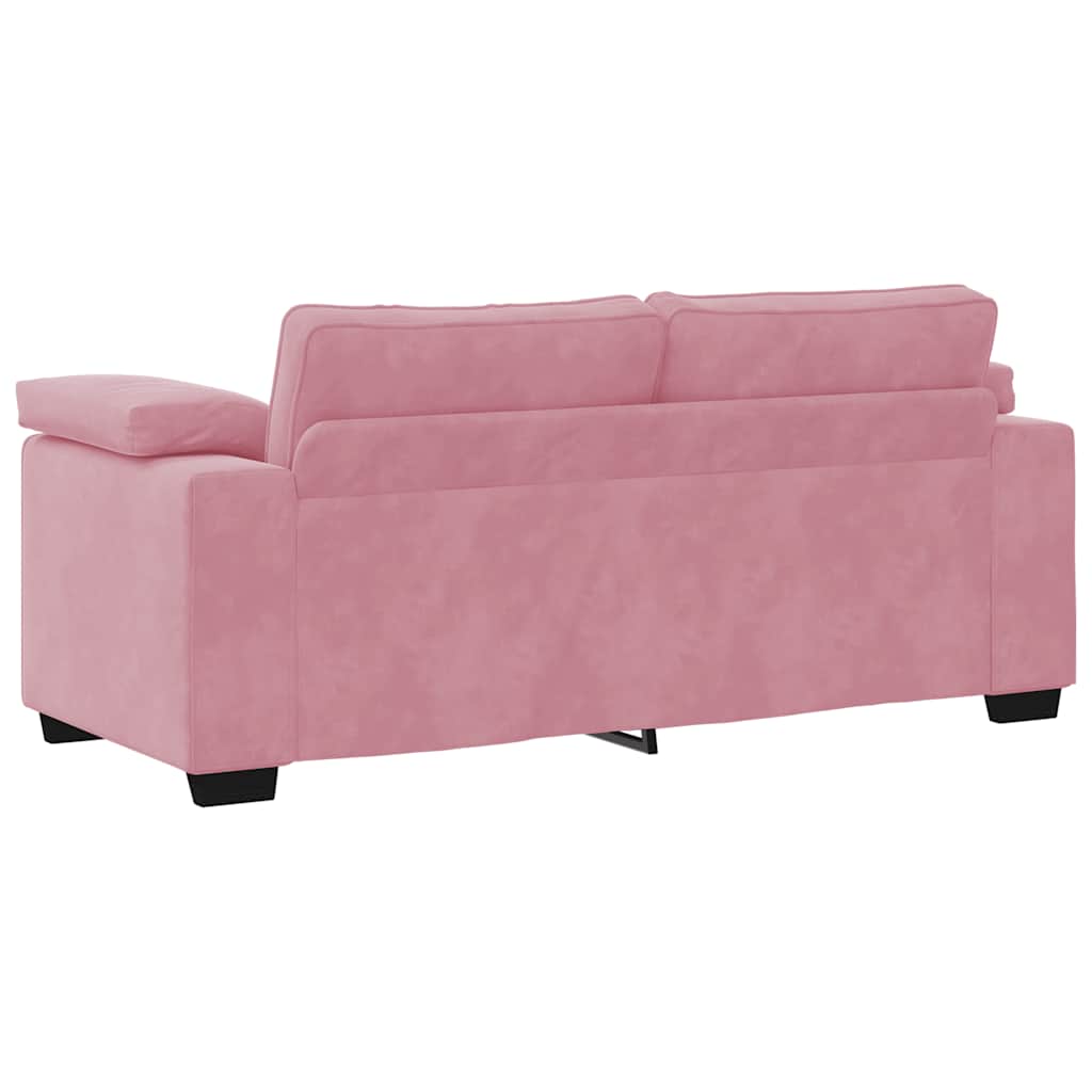 Sofá-luvas 140 cm veludo rosa