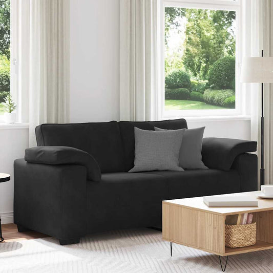 Sofá-luvas 140 cm veludo preto