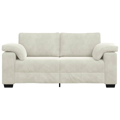 Sofá-luvas 140 cm veludo creme