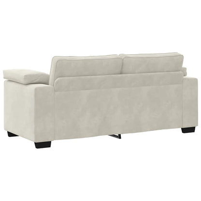 Sofá-luvas 140 cm veludo creme