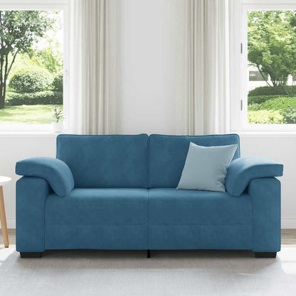 Sofá-luvas 140 cm veludo azul