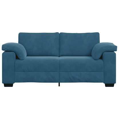 Sofá-luvas 140 cm veludo azul