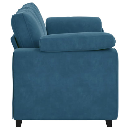 Sofá-luvas 140 cm veludo azul