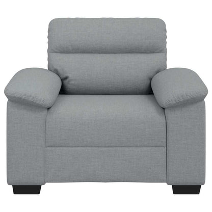 Poltrona tecido 60 cm cinzento-claro