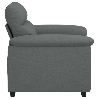 Poltrona 60 cm tecido cinzento-escuro