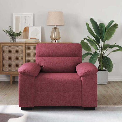 Poltrona 60 cm tecido vermelho tinto