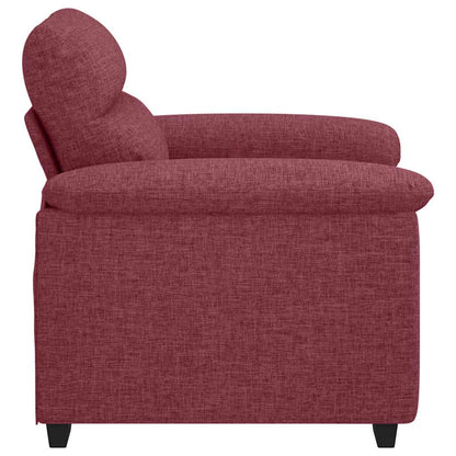 Poltrona 60 cm tecido vermelho tinto