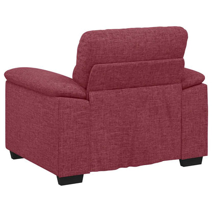 Poltrona 60 cm tecido vermelho tinto