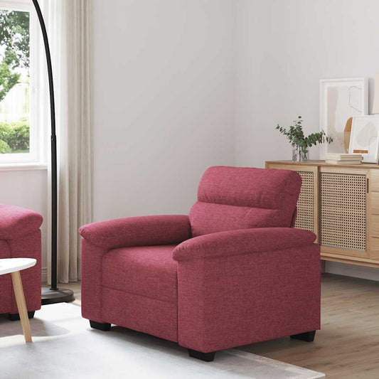 Poltrona 60 cm tecido vermelho tinto