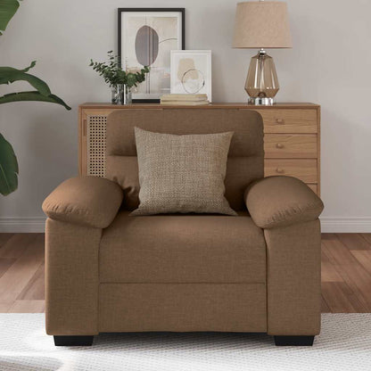 Poltrona 60 cm tecido castanho