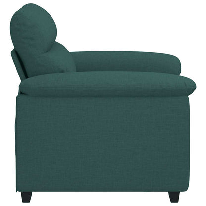 Poltrona 60 cm tecido verde-escuro