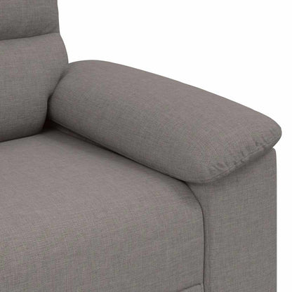 Poltrona tecido 60 cm cinzento-acastanhado