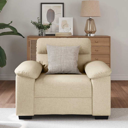 Poltrona 60 cm tecido cor creme