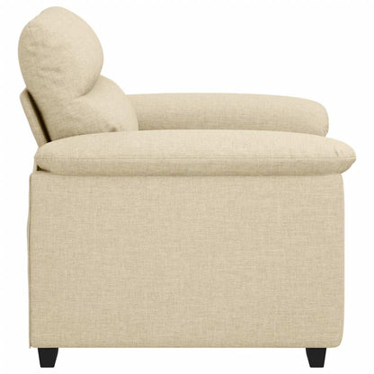 Poltrona 60 cm tecido cor creme
