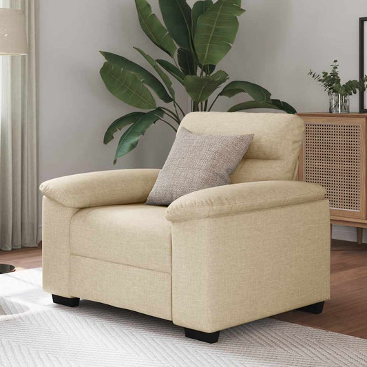 Poltrona 60 cm tecido cor creme
