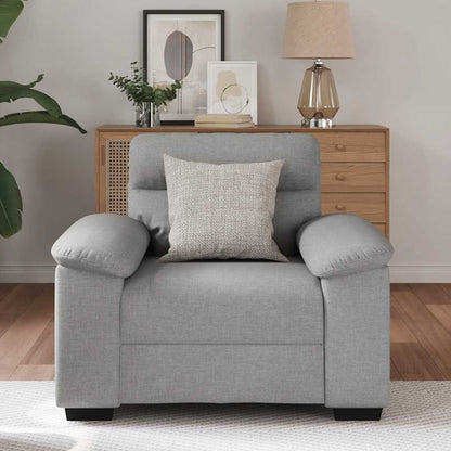 Poltrona 60 cm tecido cinzento nuvem