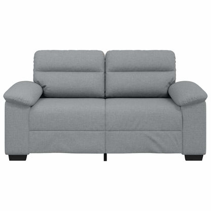 Sofá de 2 lugares em tecido 120 cm cinzento-claro
