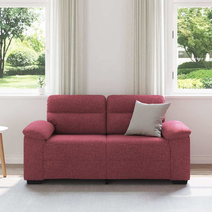 Sofá de 2 lugares tecido 120 cm vermelho tinto