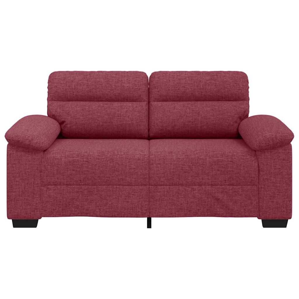 Sofá de 2 lugares tecido 120 cm vermelho tinto