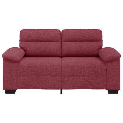 Sofá de 2 lugares tecido 120 cm vermelho tinto