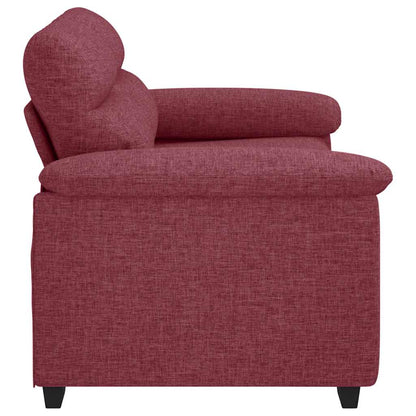 Sofá de 2 lugares tecido 120 cm vermelho tinto