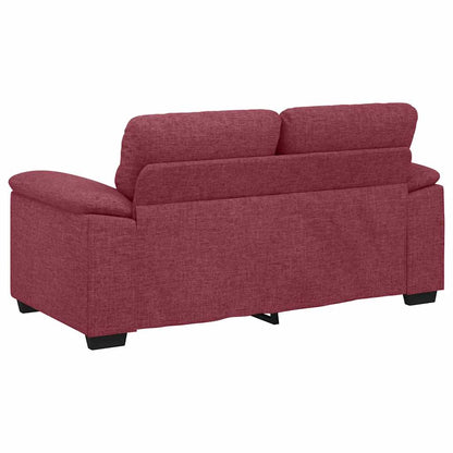 Sofá de 2 lugares tecido 120 cm vermelho tinto