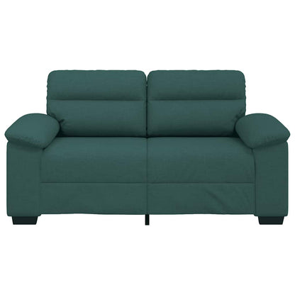 Sofá de 2 lugares 120 cm tecido verde-escuro
