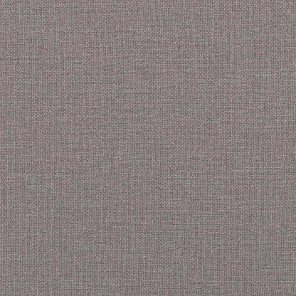 Sofá de 2 lugares tecido 120 cm cinzento-acastanhado