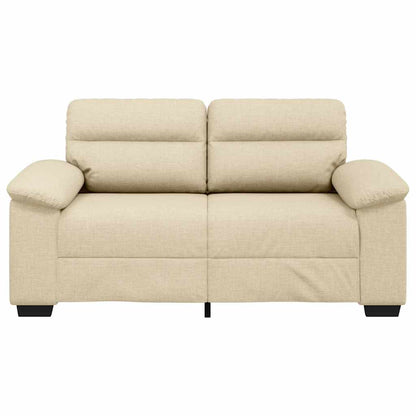 Sofá de 2 lugares tecido 120 cm cor creme