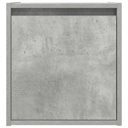 Mesa de cabeceira de parede 38x34x40 cm cinza cimento