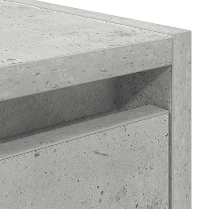 Mesa de cabeceira de parede 38x34x40 cm cinza cimento